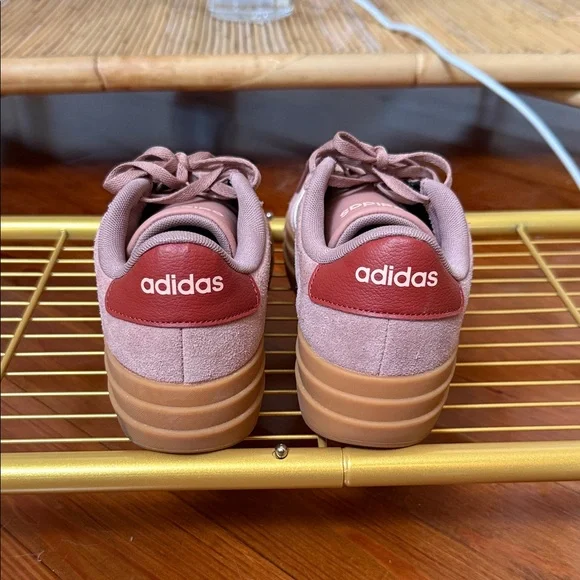 Adidas Women's Rose Pink Platform Sneakers - Picture 3 of 4